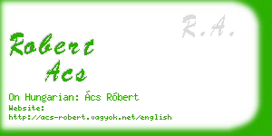 robert acs business card